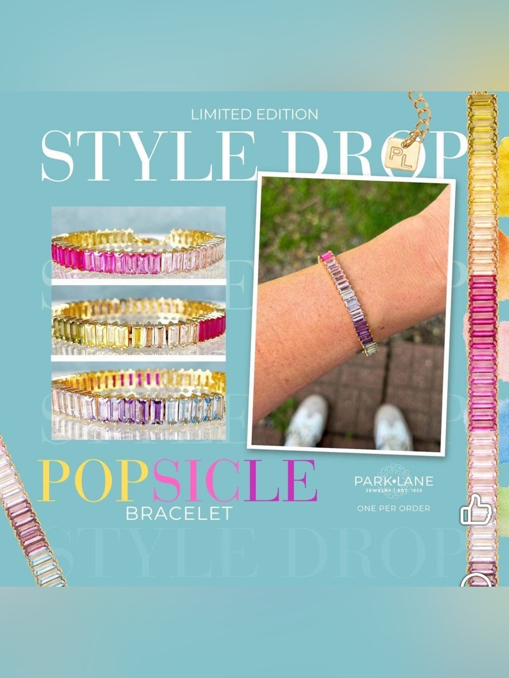 Park Lane “Popsicle” Tennis Bracelet! Limited Edition Style Drop! BNIB!!